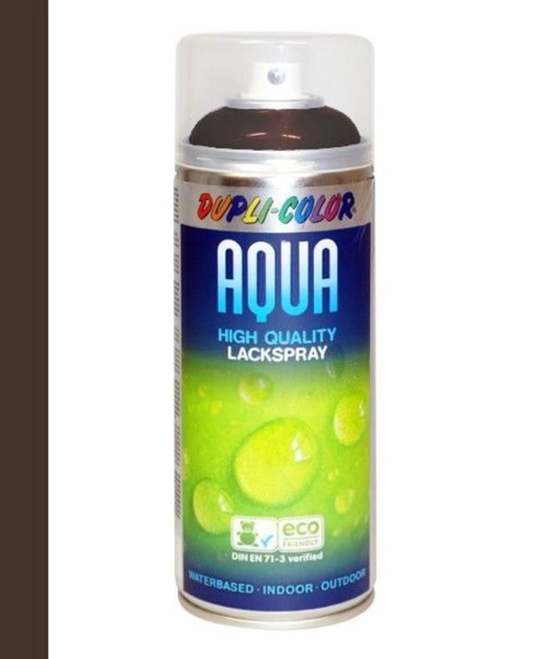 DupliColor  Aqua Lackspray Chocoladebruin Ral 8017 Hoogglans 350 ml