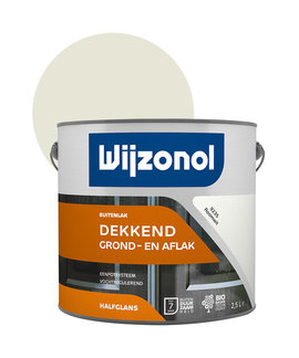 Wijzonol Wijzonol Dekkend Grond- en Aflak Halfglans 9235 Roomwit 2.5 Liter