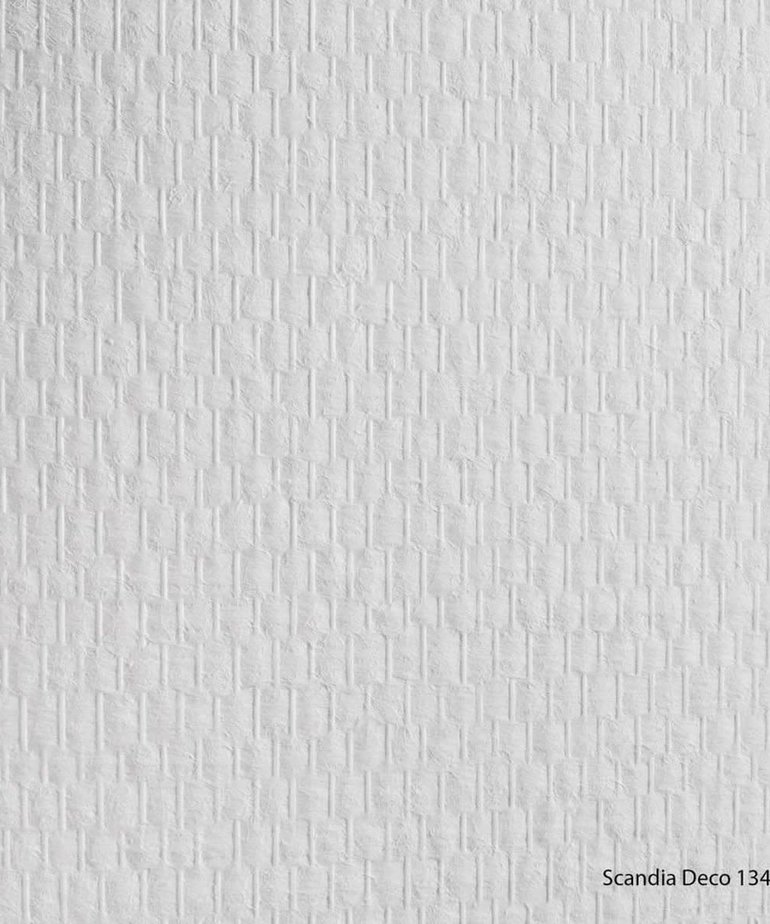 Scandia Glasweefsel Deco-Glass 1341 Fijne Ruit Pre-Painted 25 Meter