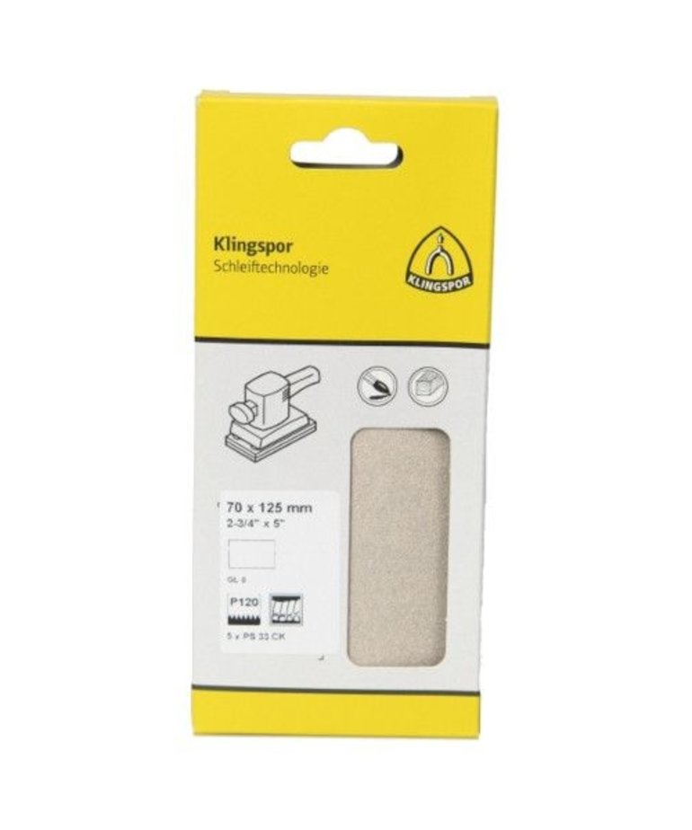 Schuurstroken voor Handblok 70x125mm 5 stuks