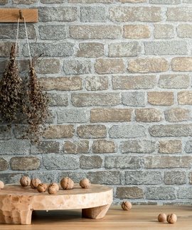 Noordwand Assorti Baksteen 58410 Grijs - Beige