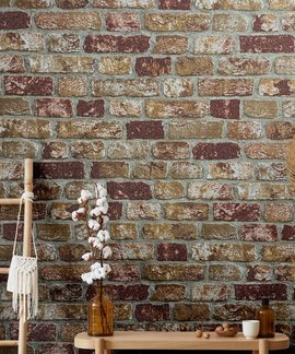 Noordwand Assorti Baksteen 58409 Oranje - Rood - Beige Noordwand Assorti Baksteen 58409 Oranje - Rood - Beige