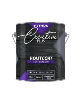 Fitex Fitex Creative Plus Houtcoat Zwart