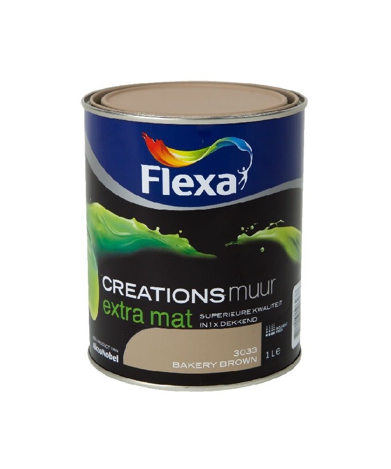 Flexa Flexa Creations Muurverf Extra Mat 3033 Bakery Brown 1 Liter