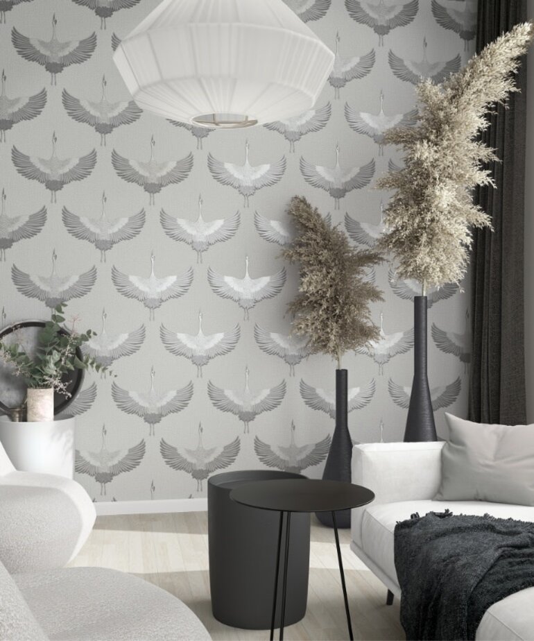 Noordwand Kumano 34530 Grijs - Metallic