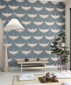 Marburg Kumano 34531  Blauw - Metallic
