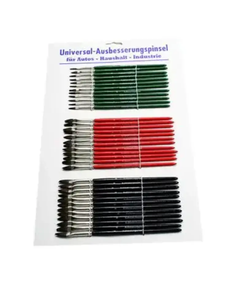 Autolakpenseel kaart Assortiment 36 Stuks