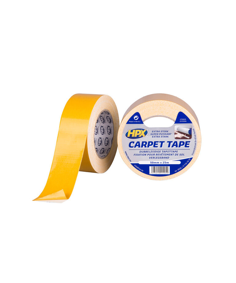 HPX Carpet Tape Dubbelzijdig 50 mm x 25 m