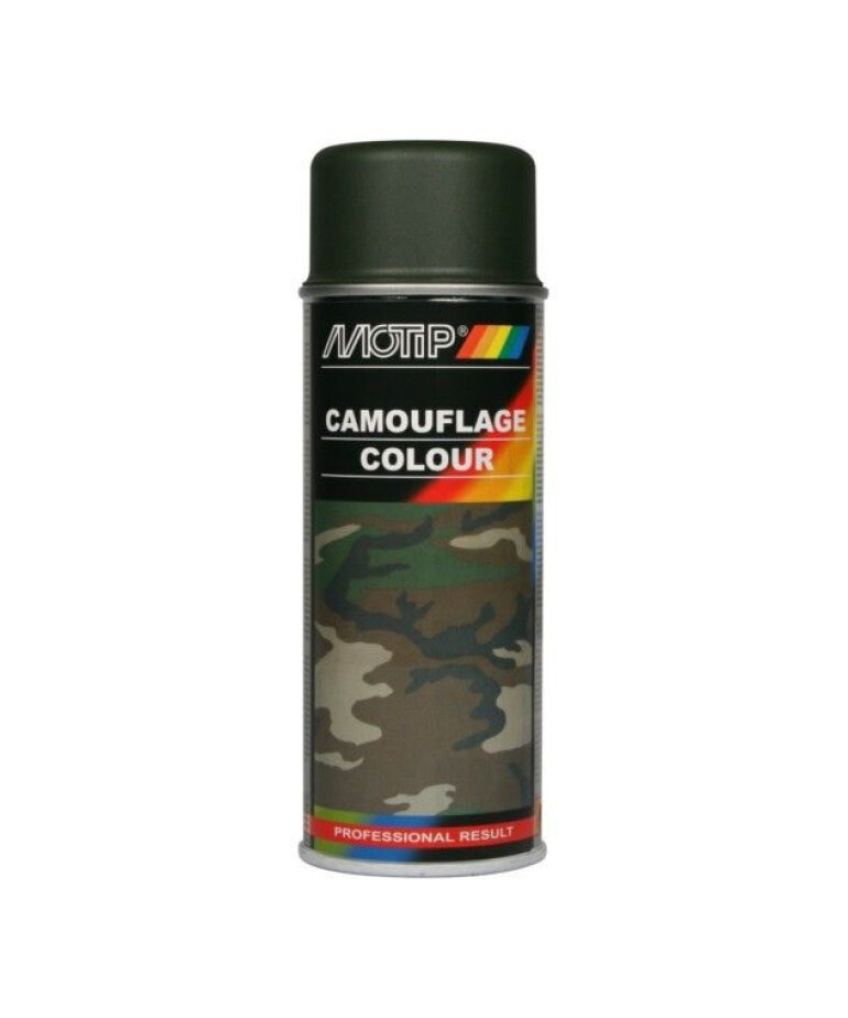 MoTip Camouflagelak Mat RAL 6031 Bronsgroen 400 ml