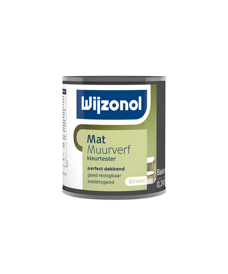 Wijzonol - assortiment Wijzonol Muurverf Mat Tester 250 ml