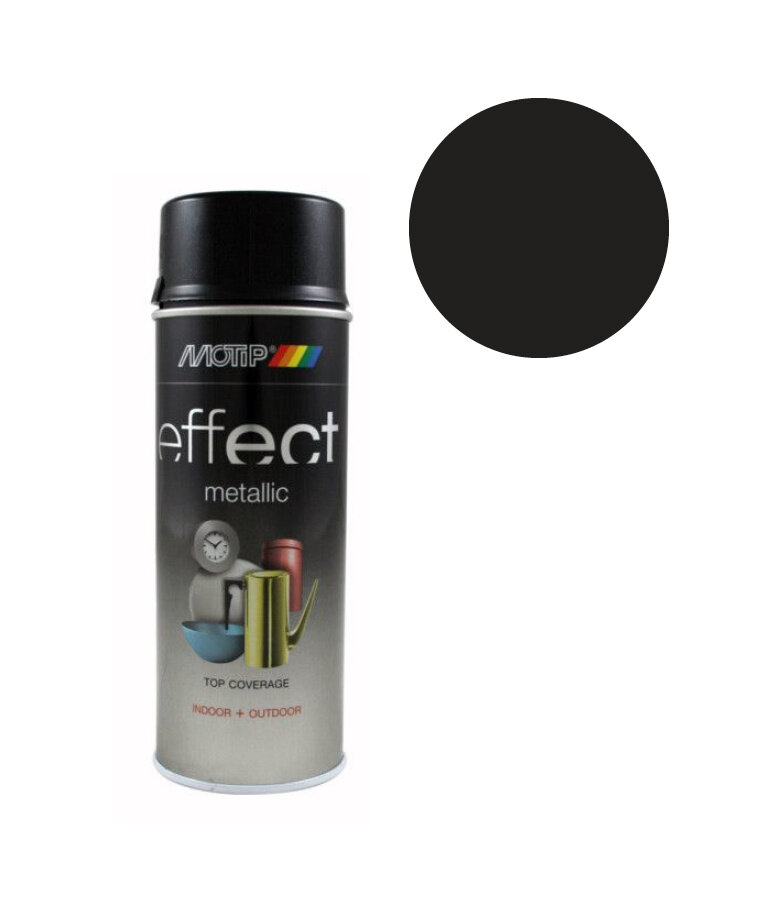 MoTip Effect Metallic Lak Zwart (302510) 400 ml