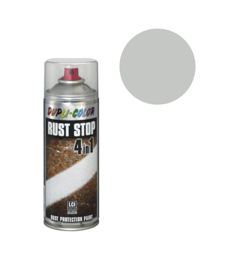 DupliColor Rust Stop 4 in 1 Satin Matt RAL 7035 Lichtgrijs 400 ml