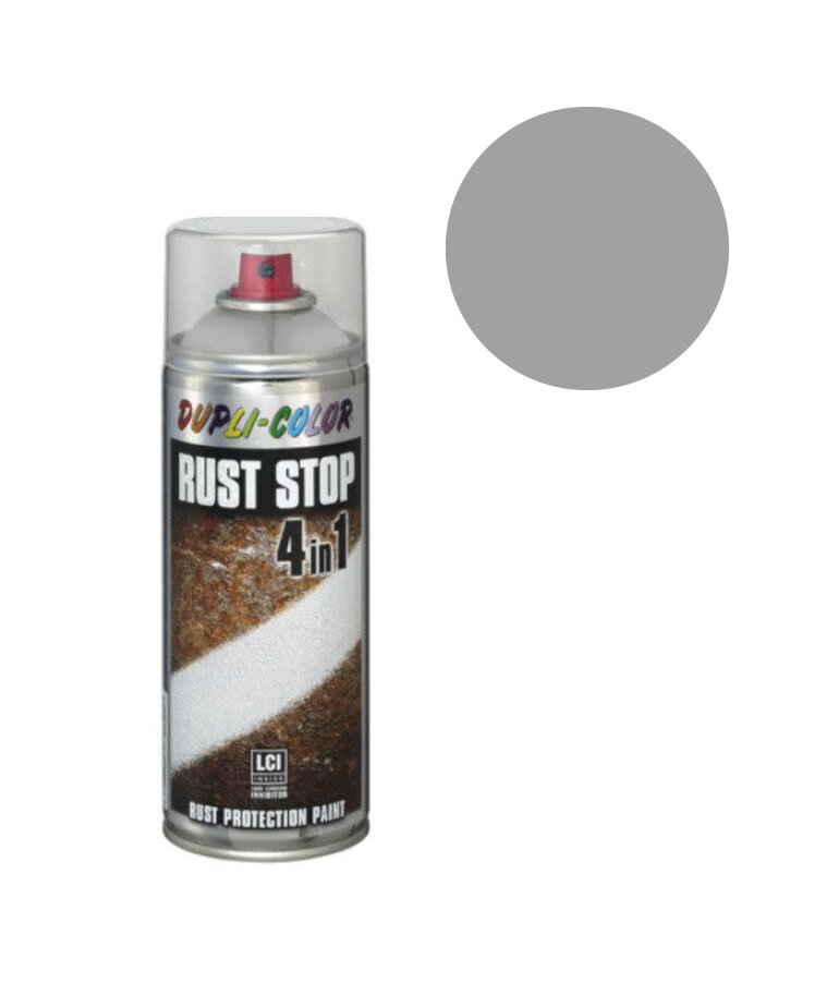 DupliColor Rust Stop 4 in 1 Effects Aluminiumgrey  Light Metallic 400 ml