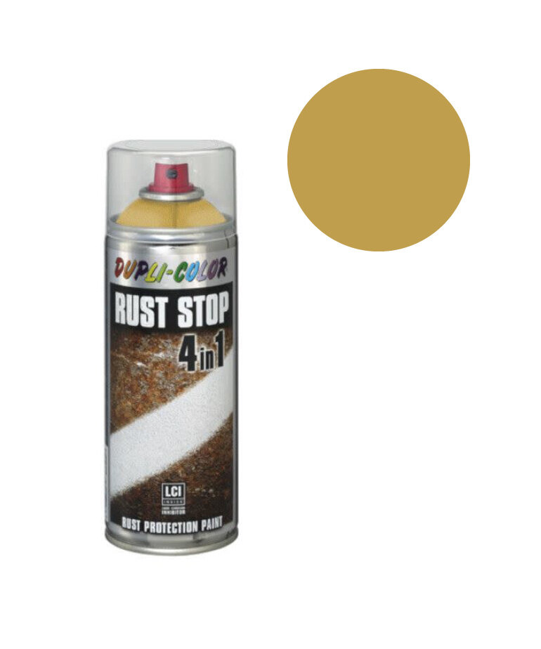 DupliColor Rust Stop 4 in 1 Effects Goud  Metallic 400 ml