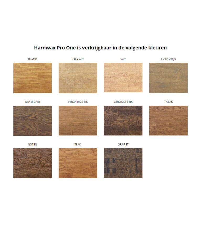 Trae Lyx - assortiment Trae Lyx Hardwax Pro One 1K -2K 1 Liter