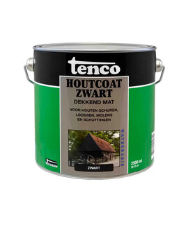 Tenco Houtcoat Zwart Mat Waterbasis