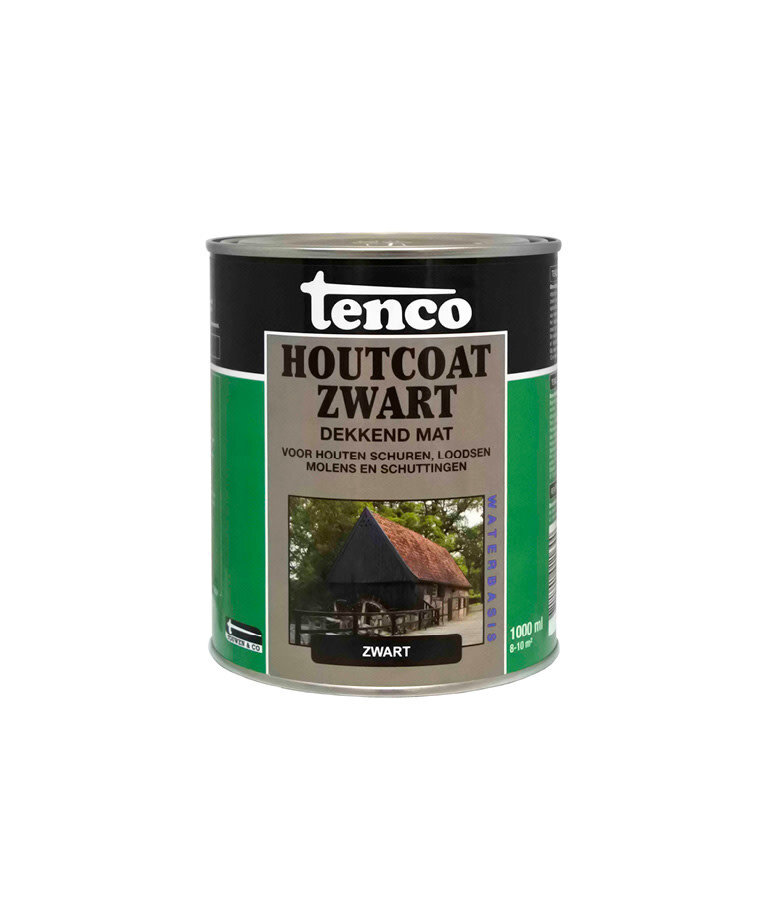 Tenco - assortiment Tenco Houtcoat Zwart Mat Waterbasis