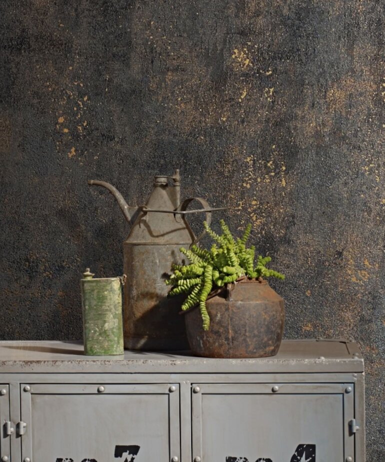 Noordwand TopChic - City Glow 34270 Zwart, brons, Metallic Bruin