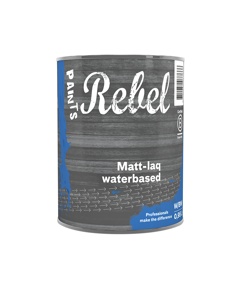 Rebel Paints Matt-laq Waterbased