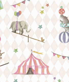 BN Wallcoverings BN Doodleedo Behang Join The Circus 220740