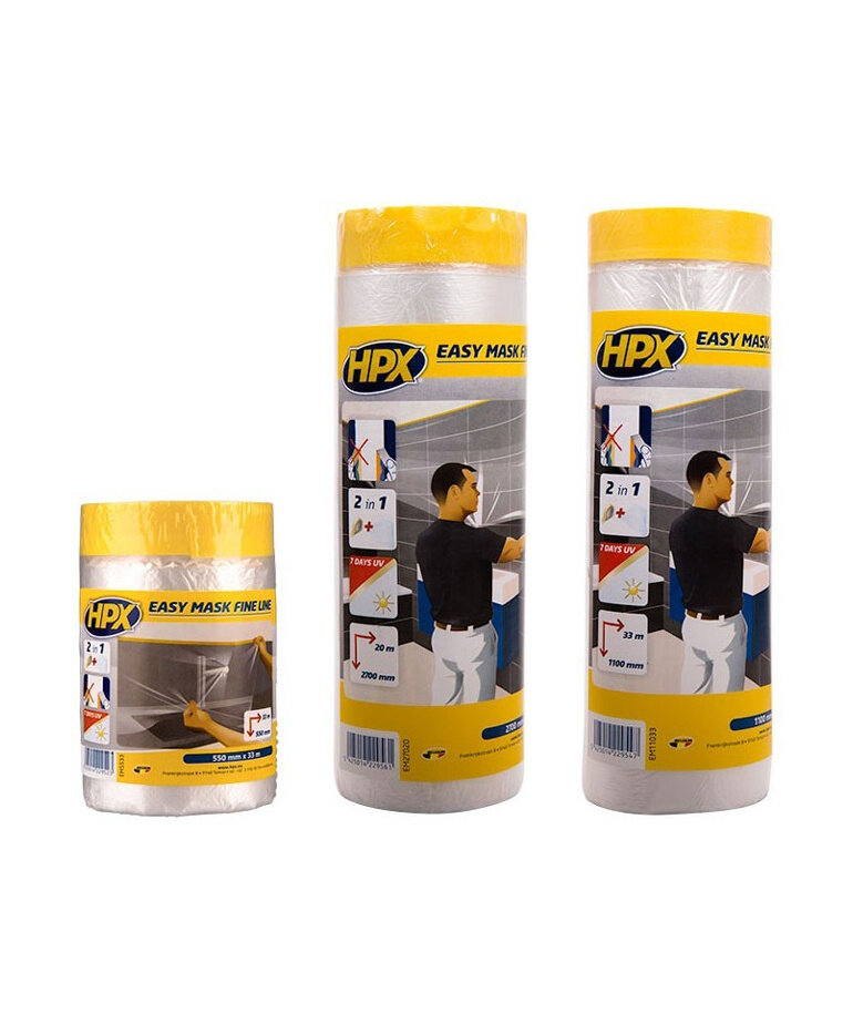 HPX Easy Mask Afdekfolie met Gold Tape