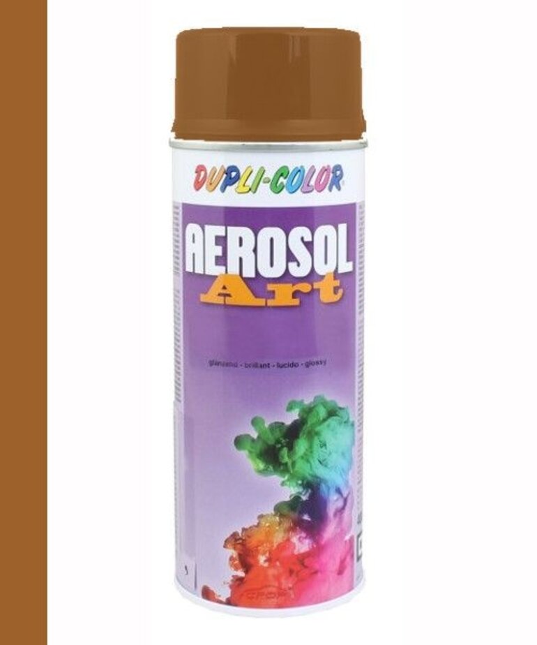 DupliColor Aerosol Art Hoogglans RAL-8000 Serie Bruintinten 400 ml