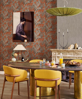 BN Inspire Behang Bruine Bladeren 221183