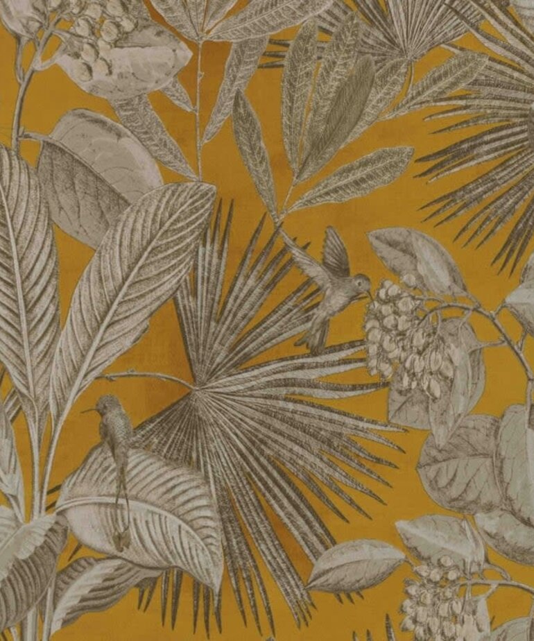 BN Inspire Behang Gele Bladeren 221182