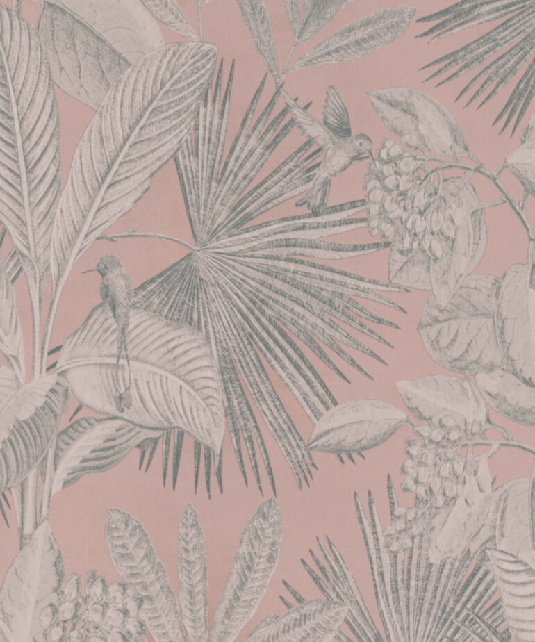 BN Inspire Behang Roze Bladeren  221185