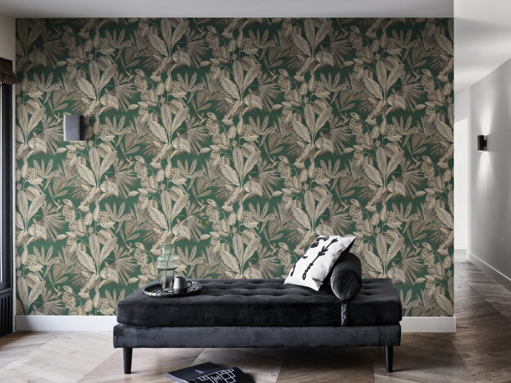 BN Wallcoverings BN Inspire Behang Groene Bladeren 221188 Verf en