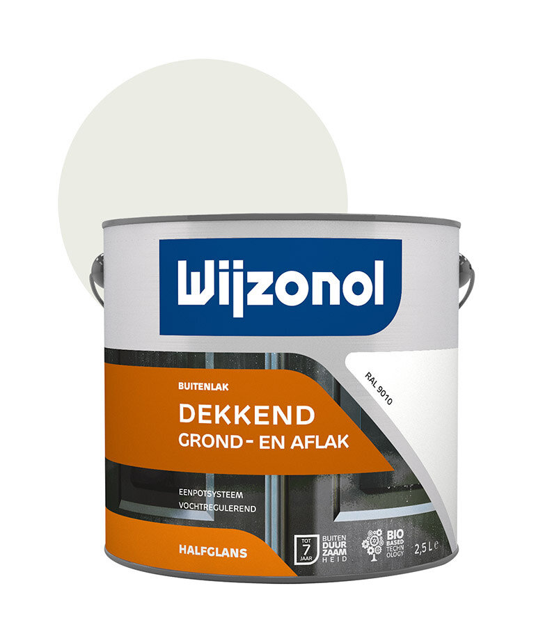 Wijzonol - assortiment Wijzonol Buitenlak Dekkend Grond- en Aflak Ready Mixed 2,5 Liter