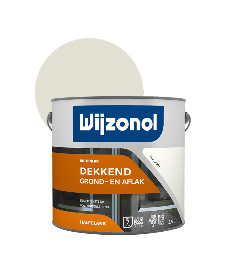 Wijzonol - assortiment Wijzonol Buitenlak Dekkend Grond- en Aflak Ready Mixed 2,5 Liter