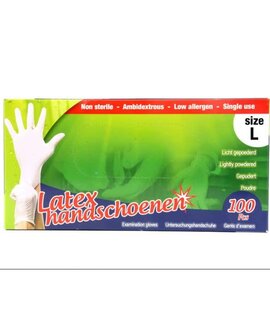 Veba Latex Handschoenen doos a  100 stuks Veba Latex Handschoenen doos a  100 stuks