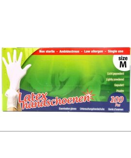 Veba Latex Handschoenen doos a  100 stuks Veba Latex Handschoenen doos a  100 stuks