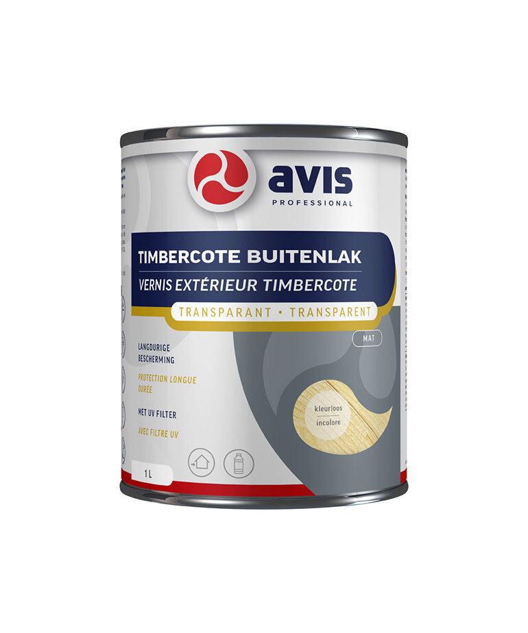 Avis Timbercote Buitenlak Transparant Kleurloos