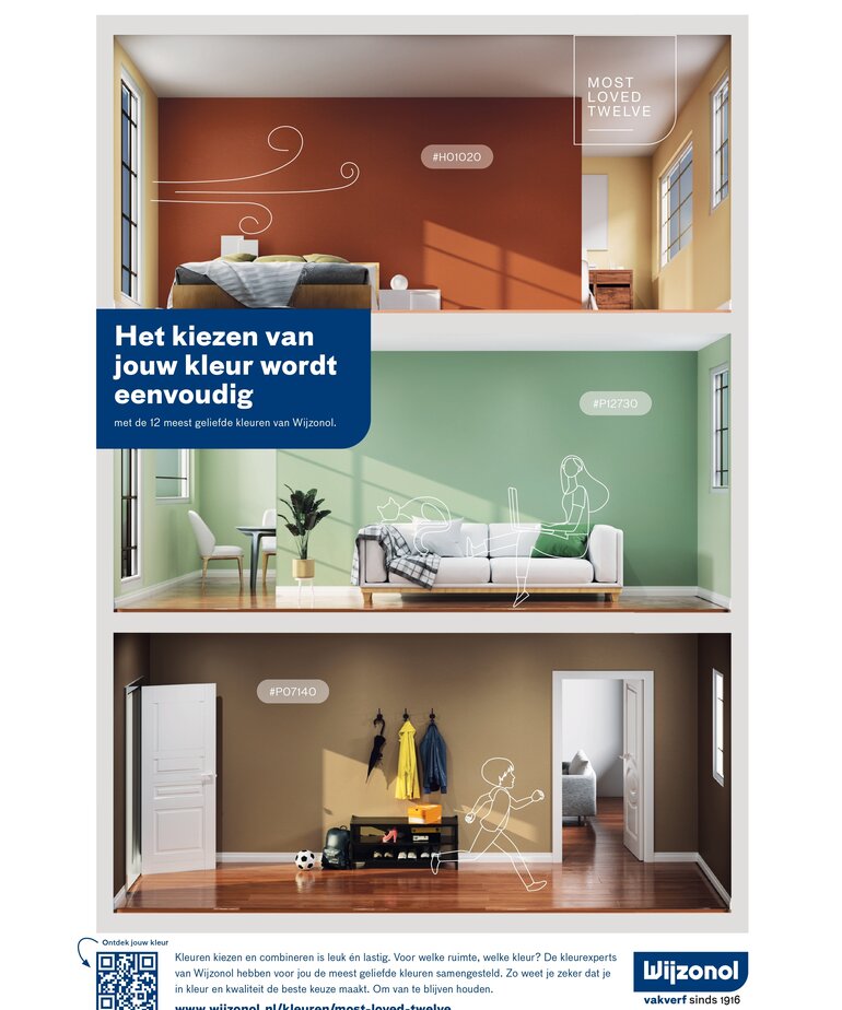 Wijzonol - assortiment Wijzonol Most Loved Twelve Kleurenkaart