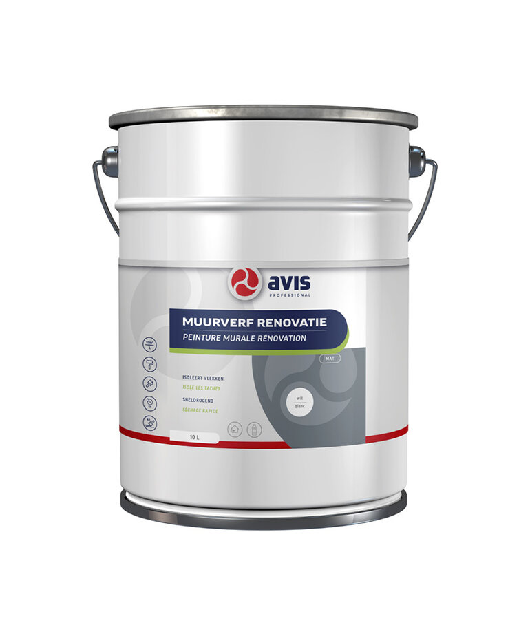 Avis Muurverf Renovatie Mat Wit