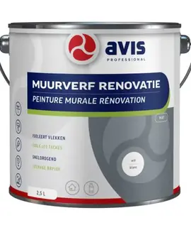 Avis Muurverf Renovatie Mat Wit