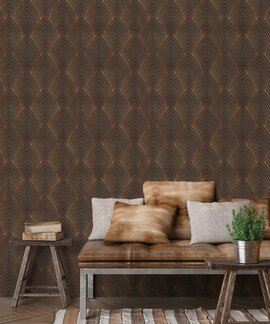 Noordwand Utopia G68015 Bruin Metallic Noordwand Utopia G68015 Bruin Metallic