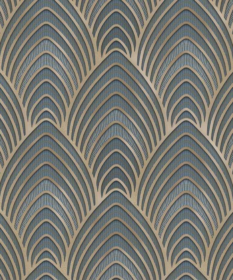 Noordwand Utopia G68018 Blauw Metallic