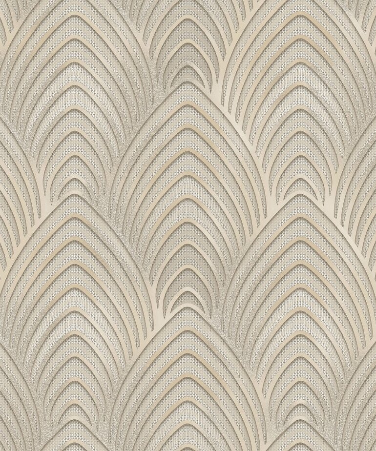 Noordwand Utopia G68021 Metallic Grijs Beige