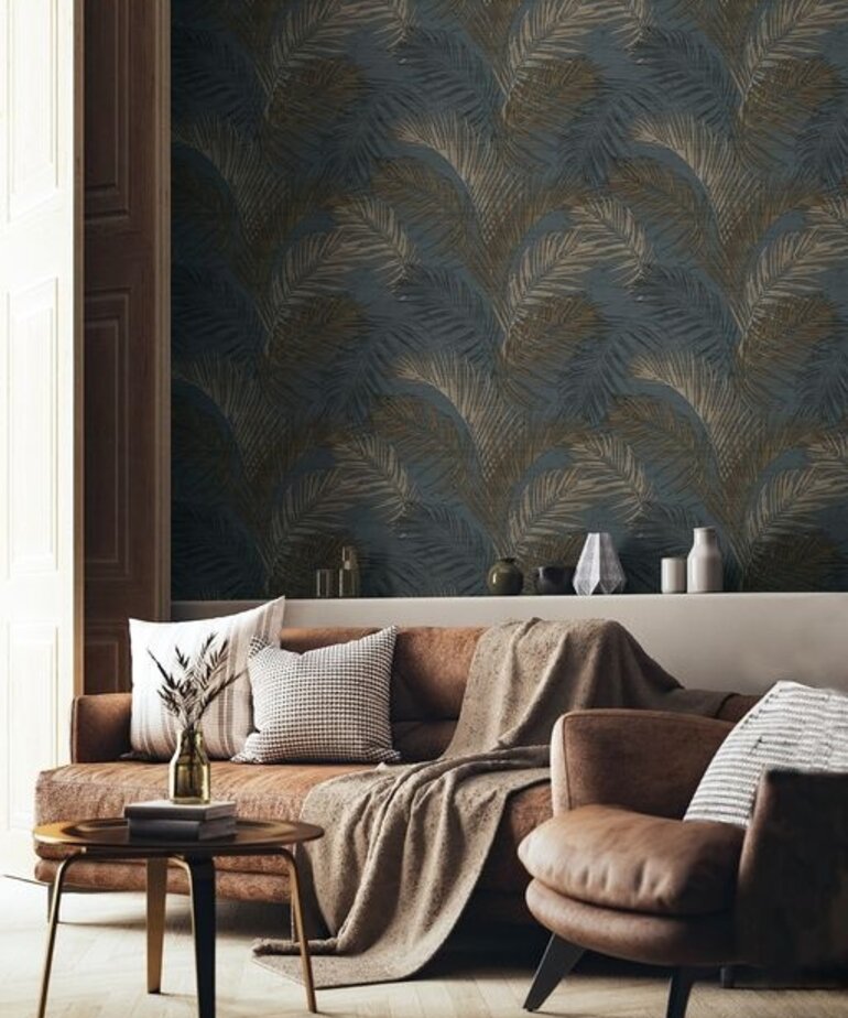 Noordwand Tradizioni 33316  Blauw Metallic