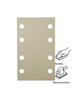 KLS  Schuurstrook 80x133 mm 8 gaten