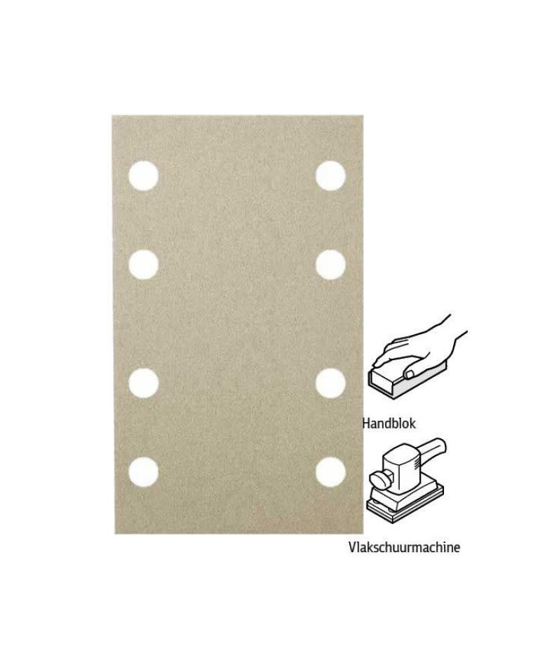 KLS  Schuurstrook 80x133 mm 8 gaten