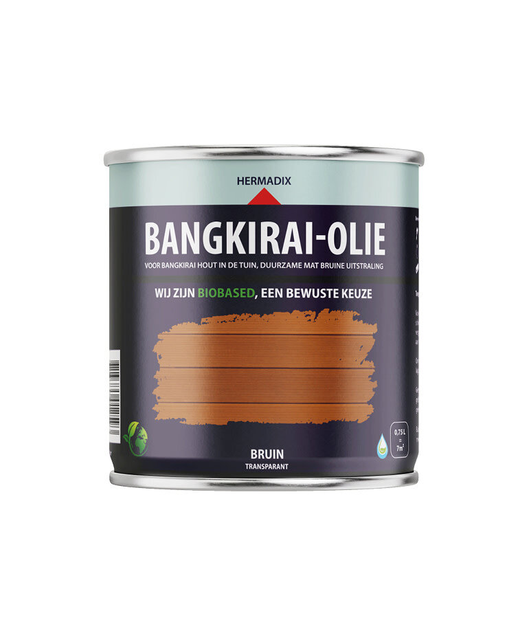 Hermadix Impraline Bangkirai-Olie Transparant Bruin