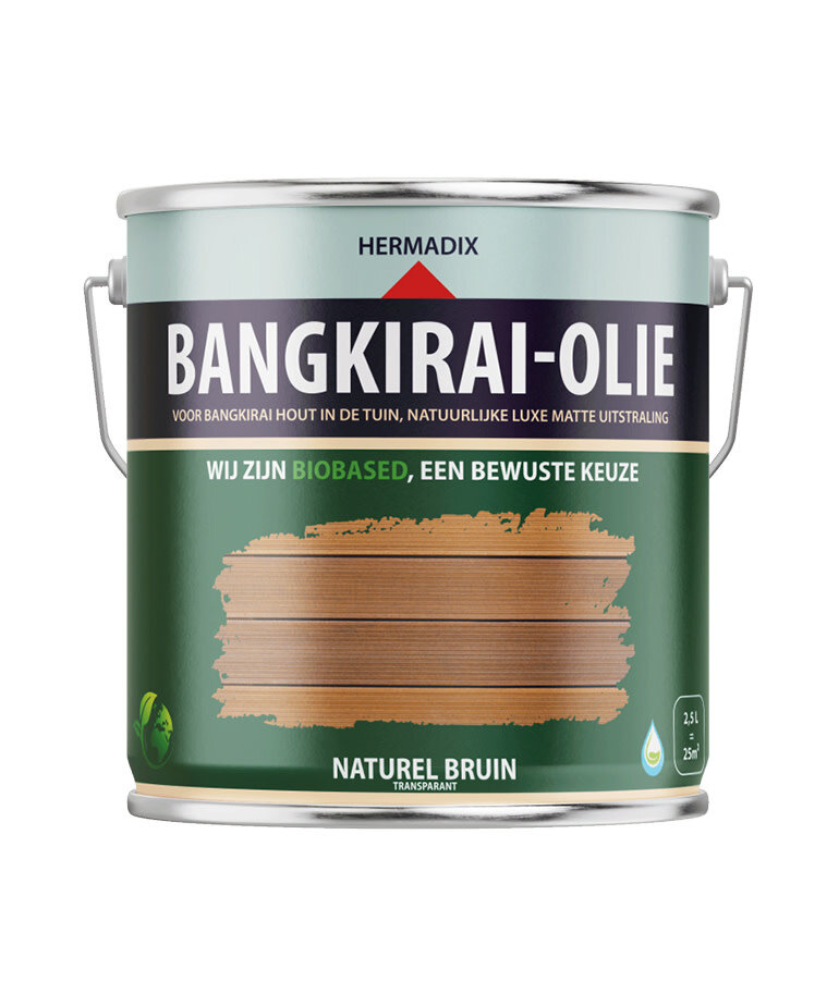 Hermadix Bangkirai-Olie Naturel Bruin