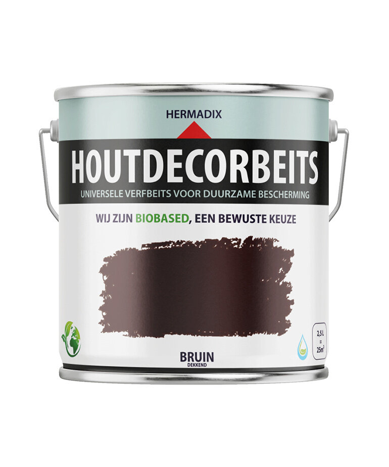Hermadix Houtdecor Verfbeits Dekkend 2,5 Liter
