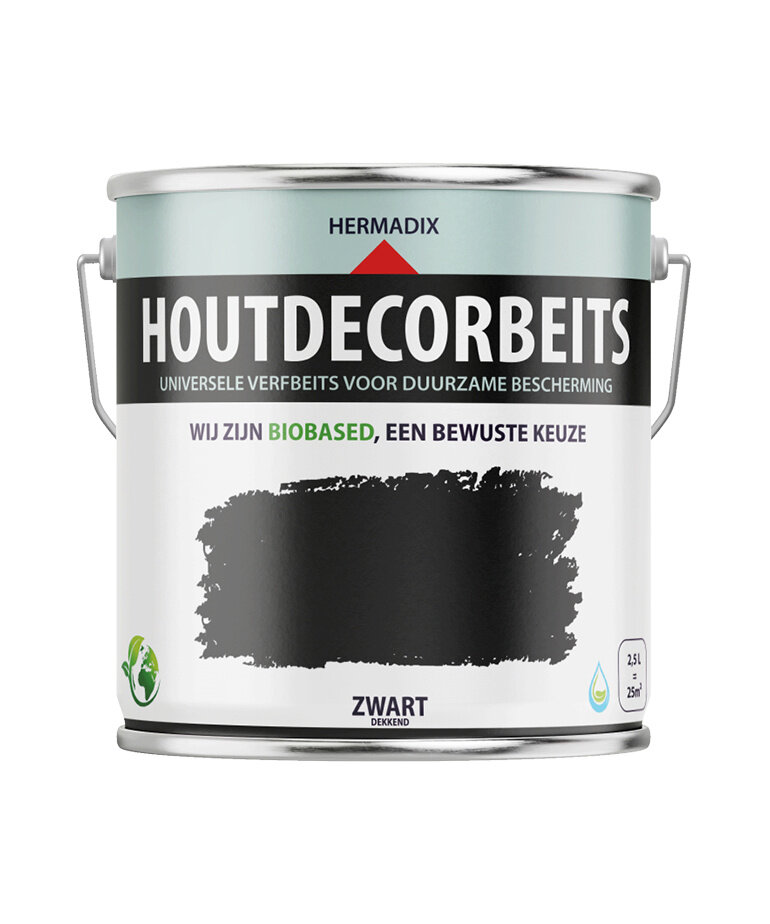 Hermadix Houtdecor Verfbeits Dekkend 2,5 Liter