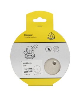 Klingspor Schuurschijf Rond 125 mm 9 gaten