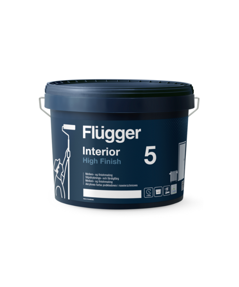 Flügger - assortiment Flügger Interior High Finish 5 Grond- en Aflak Mat